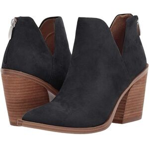 NWT Fisace Pointed Toe Stacked Heel Ankle Boots, size 9.5